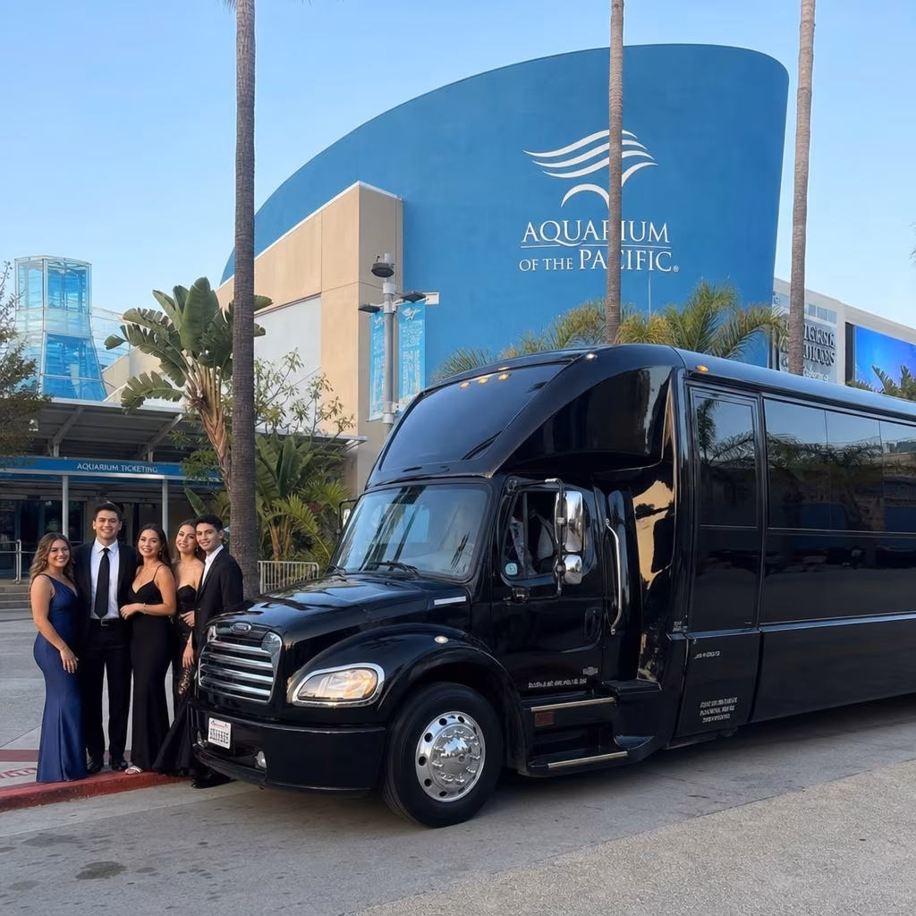 Rent a Bus to the Aquarium of the Pacific
