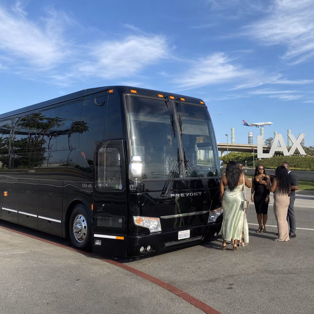 Rent a Bus to LAX from Lakewood