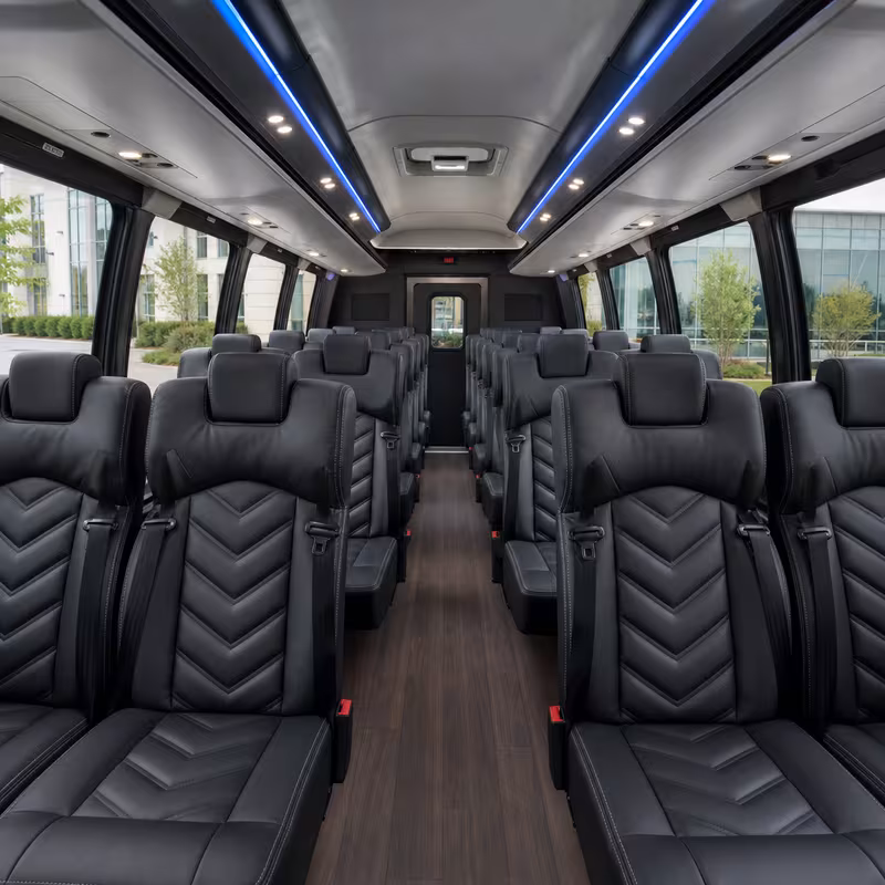 15-35 Passenger Minibus Interior