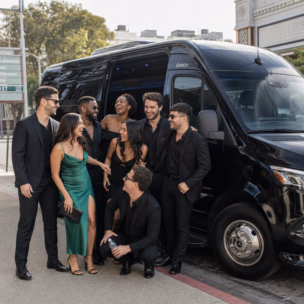 Bachelor and bachelorette party bus