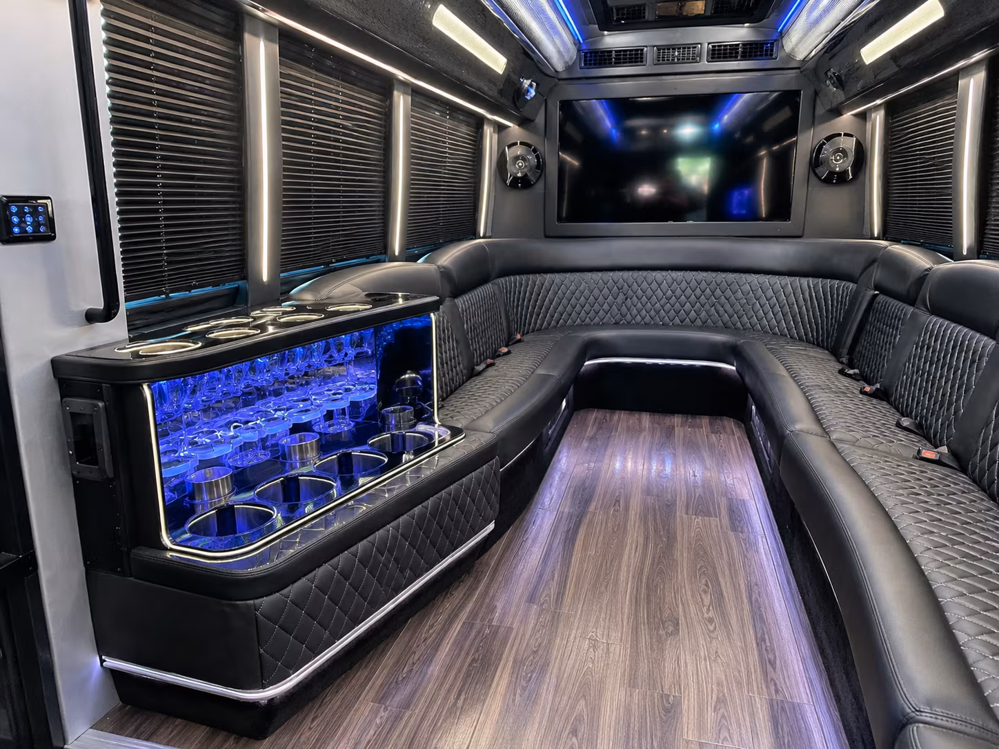 Lakewood Bachelor & Bachelorette Transportation party bus exterior
