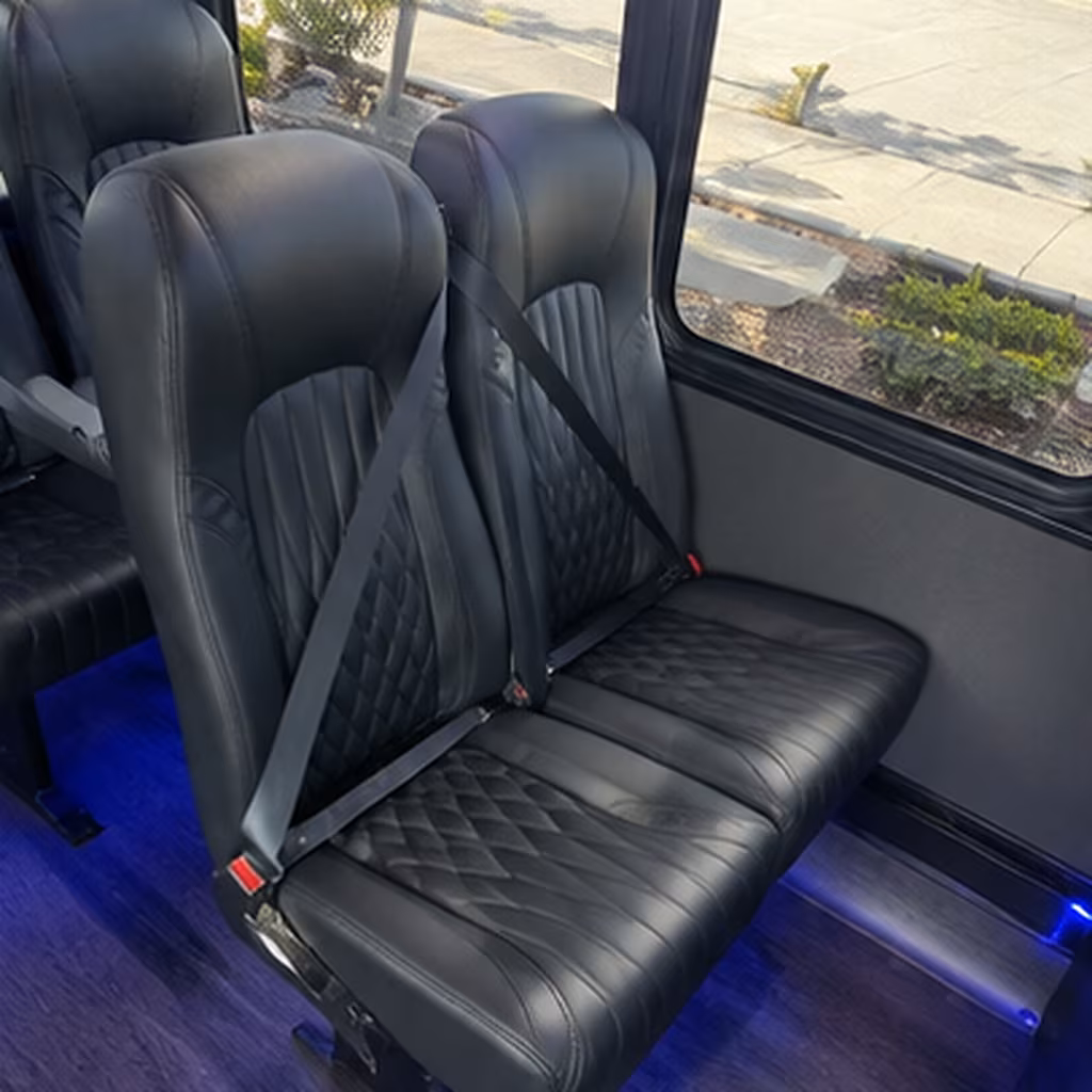 Lakewood Corporate Transportation party bus interior