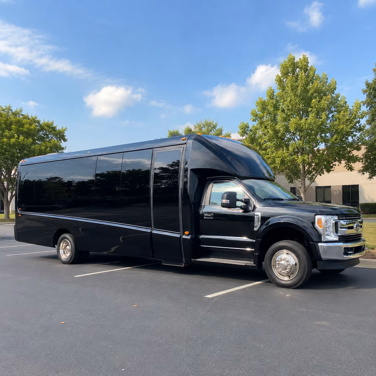 Lakewood Corporate Transportation party bus exterior