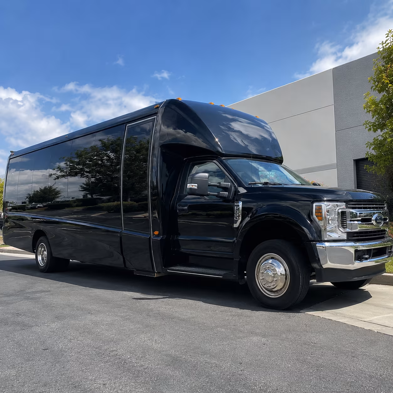 Lakewood Corporate Transportation party bus exterior