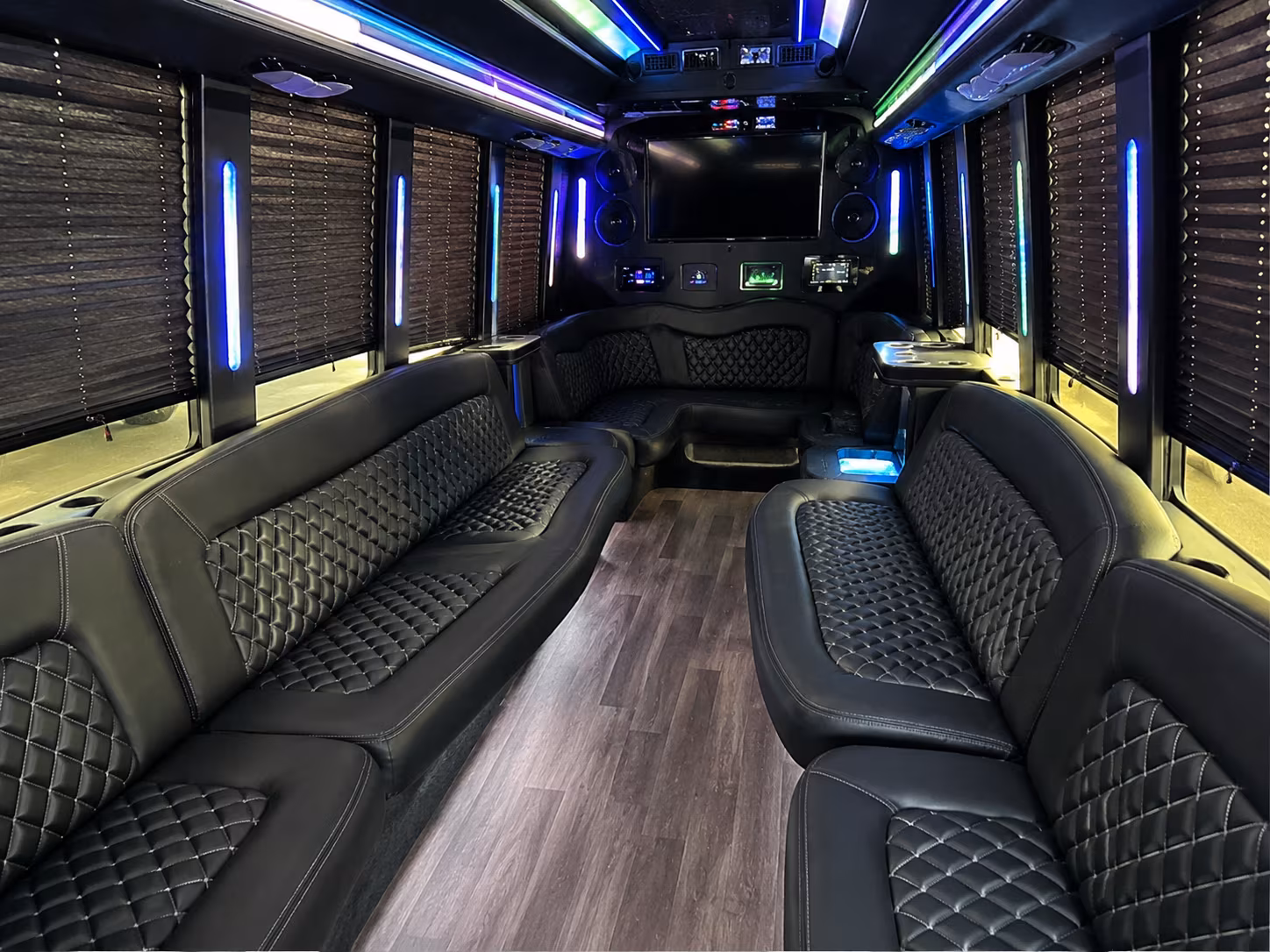 Lakewood Private Event Transportation party bus exterior
