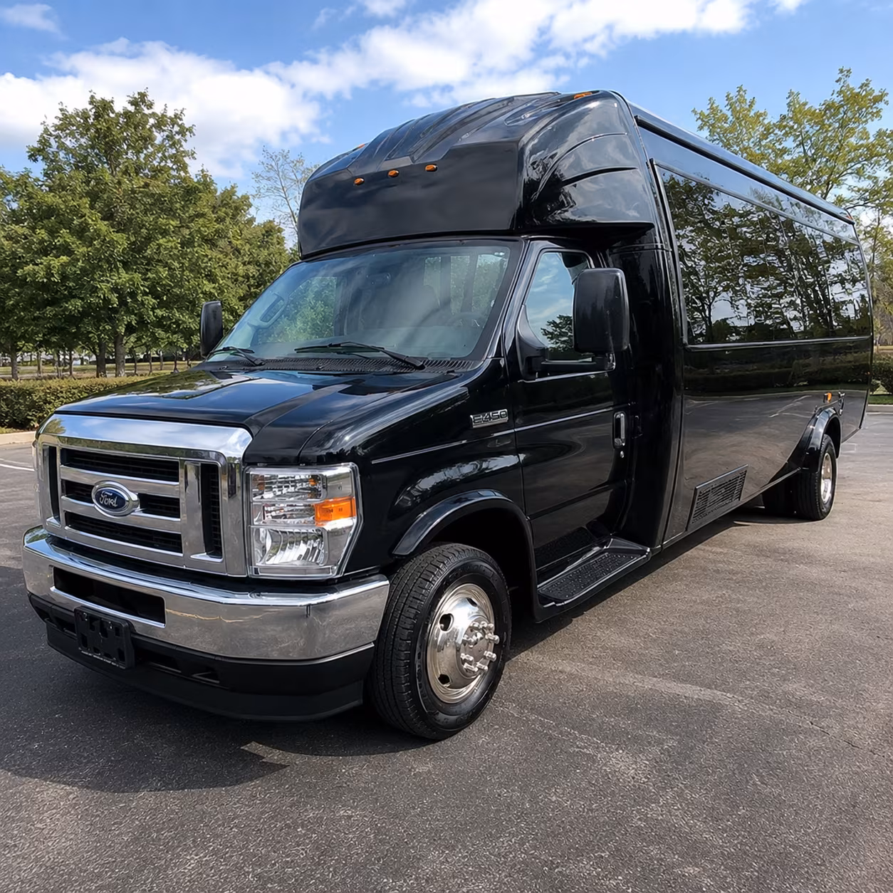 Lakewood Private Event Transportation party bus exterior