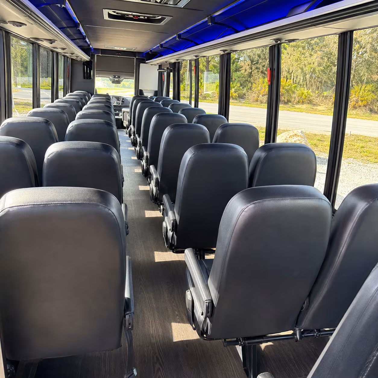 Lakewood School Event Transportation party bus exterior
