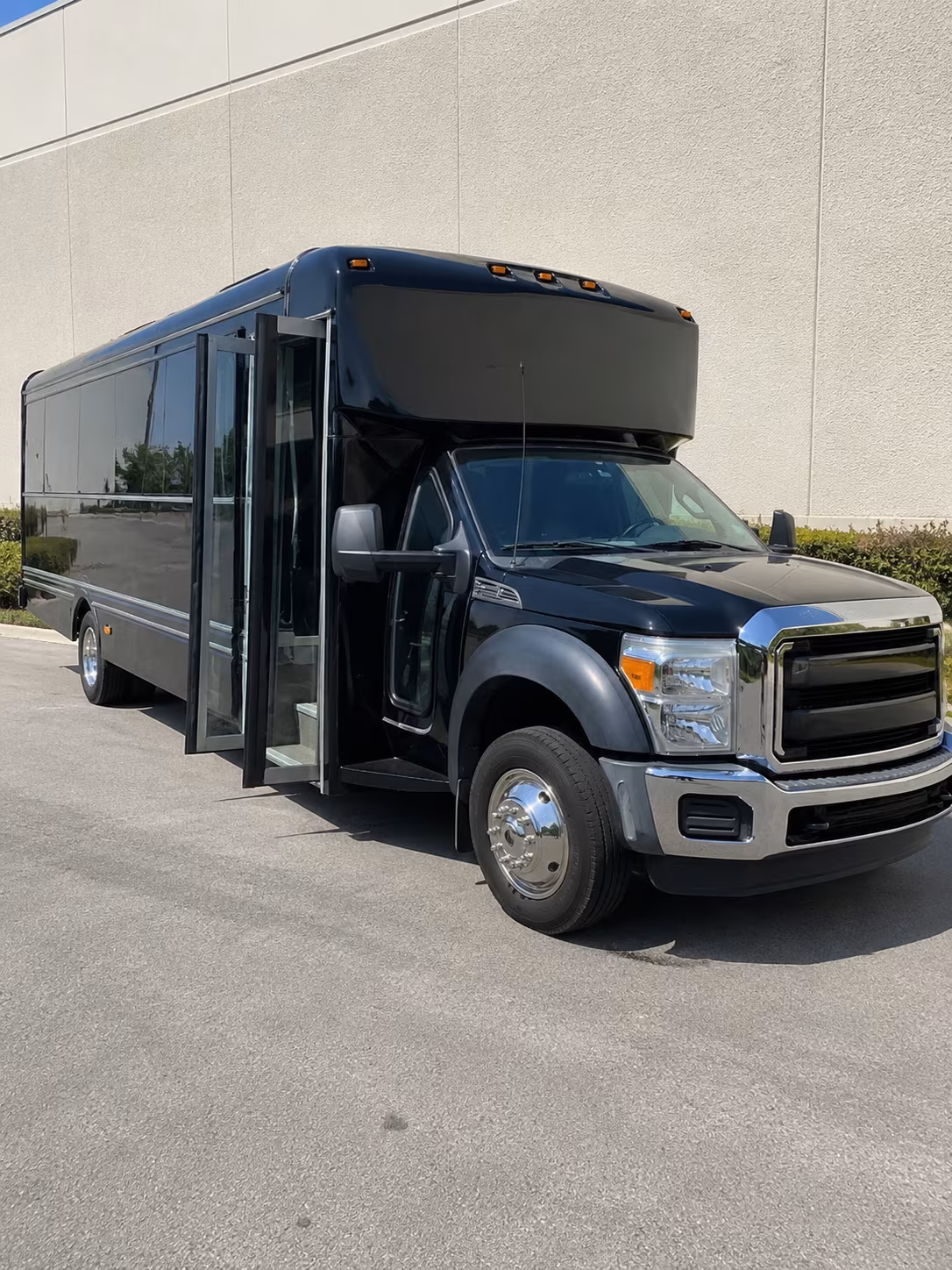 Lakewood Wedding Transportation party bus exterior