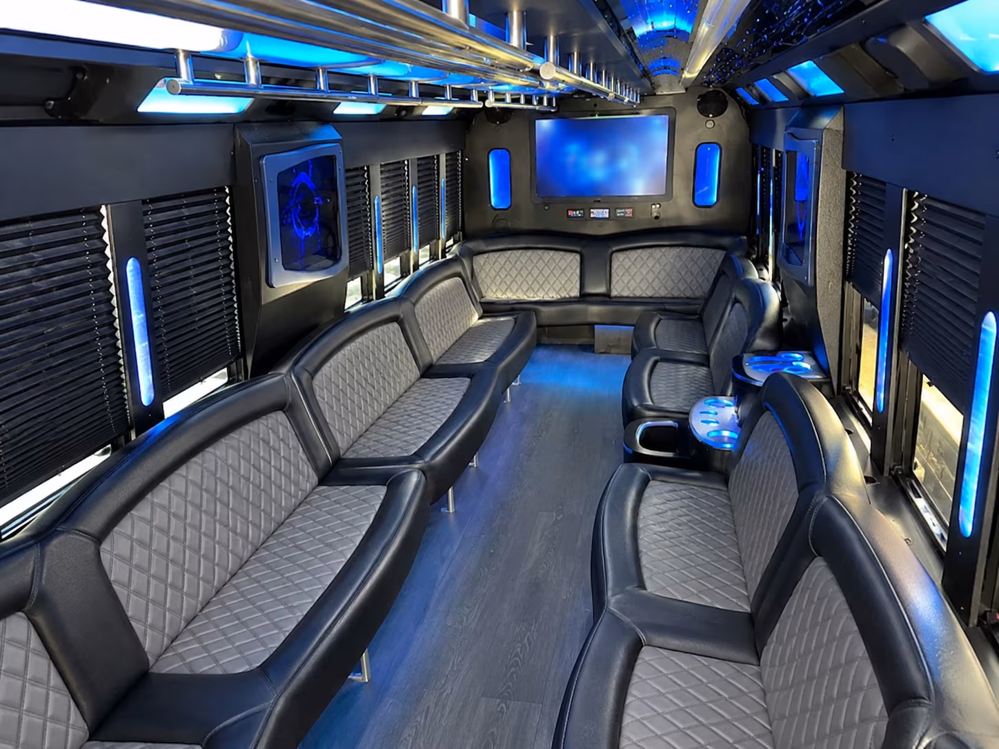 Lakewood Wedding Transportation party bus exterior