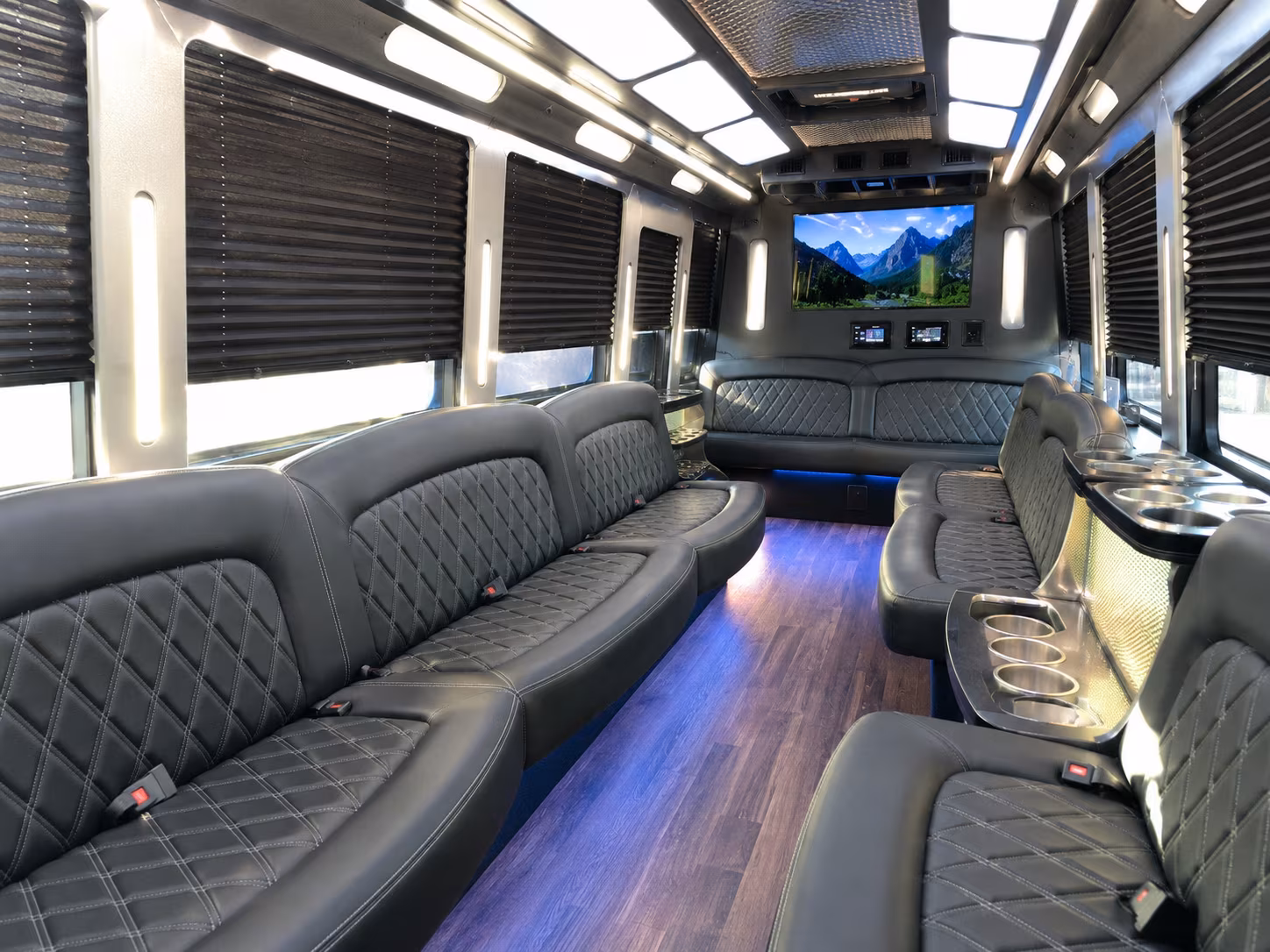 Lakewood Winery Tour & Pub Crawl Transportation onboard seating